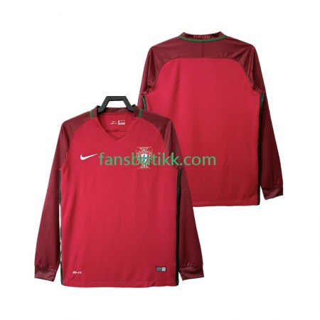 Fotballdrakt Portugal 2016 Retro Hjemmetrøye Langermet